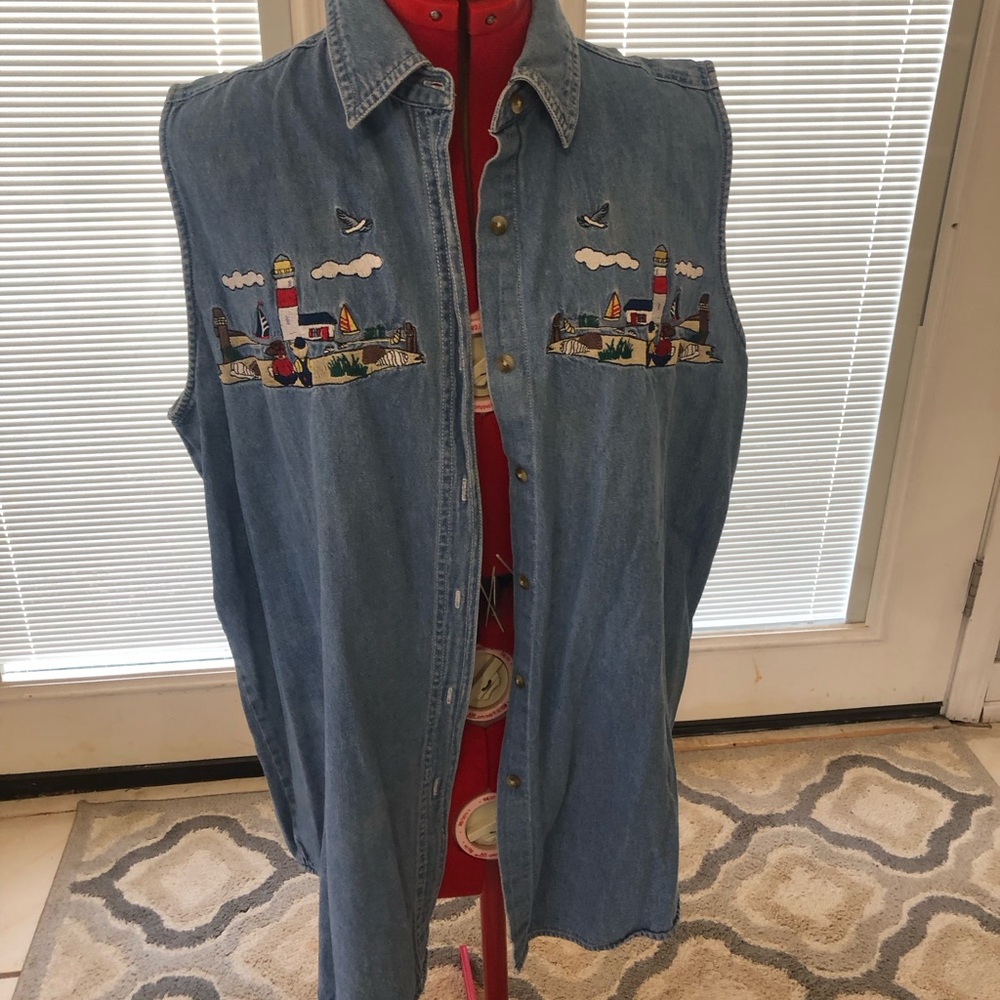 Let’s Quizz Again Denim Vest